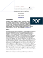 EL PROYECTO DE INVESTIGACIÓN COMO TEXTO Investigación y Postgrado