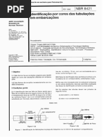 NBR 8421 Identificação Por Cores Das Tubulações em Embarcações