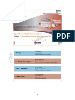 19, International Financial Reporting Standards-I Paper: 02, Accounting & Financial Analysis