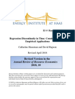 Regression Discontinuity in Time Considerations For Empirical Applications