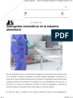 Detergentes Enzimáticos en La Industria Alimentaria Blog Sobre Seguridad Alimentaria