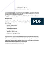 Guidelines For Sem IV Dissertation Project Report