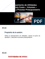 Semana 02 - Planeamiento de Utilidades. Análisis Costo Volumen Utilidad