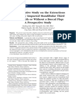 A Comparative Study On The Extractions of Partially Impacted Mandibular Third Molars With or Without A Buccal Flap A Prospective Study