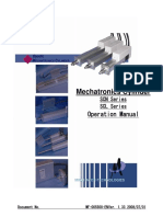 Mechatronics Cylinder: Operation Manual