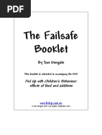 The Failsafe Booklet: by Sue Dengate