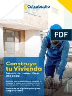 Construye Tu Vivienda Subsidio Construccion Sitio Propio Colsubsidio