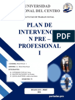 PLAN DE INTERVENCIÓN PRE-PROFESIONAL - para Revisión