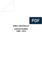 Anotaciones - Kiko Argüello