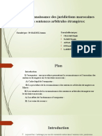 La Reconnaissance Des Juridictions Marocaines Des Sentences Arbitrales