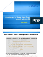 3.1 Development of Ballast Water Treatment System According To The IMO Convention