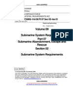 Submarine System Requirements Submarine Abandonment, Escape and Rescue Section 02 Submarine System Requirements