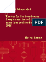 Sample Papers and Sample Questions For Board Exams 2