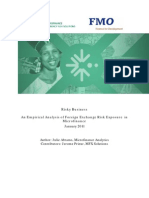 Risky Business An Empirical Analysis of Foreign Exchange Risk Exposure in Microfinance