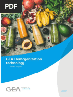 GEA Homogenization Technology: Delivery Program