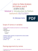 Introduction To Data Analysis With Python and R: (CSEN 3135)