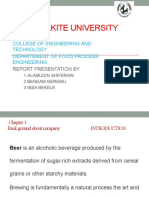 Wolkite University: College of Engineering and Technology Departement of Food Process Engineering