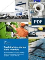 Sustainable Aviation Fuels Mandate Consultation On Reducing The Greenhouse Gas Emissions of Aviation Fuels in The Uk