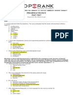 Post Test - Pharma (Students Copy)