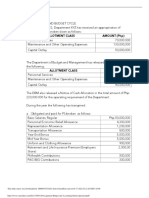 Assignment Budget and Accounting Entries Questions PDF