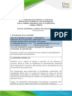 Guía de Actividades y Rúbrica de Evaluación - Unidad 1 - Fase 2 - Reconocimiento