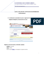 Instructivo Declaración Notificación de Enfermedades