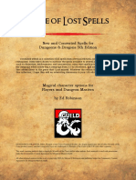 Tome of Lost Spells: New and Converted Spells For Dungeons & Dragons 5th Edition