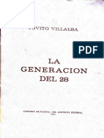 Jóvito Villalba La Generación Del 28