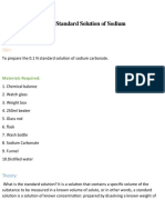 Preparation of Standard Solution of Sodium Carbonate