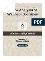 A New Analysis of Wahhabi Doctrines