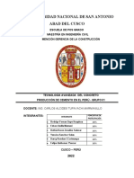 Monografía - Producción de Cemento en Perú