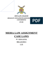 Ridhi Goyal C-33 Media Law Assignment