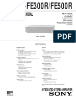 Service Manual: TA-FE300R/FE500R