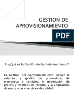 Gestion de Aprovisionamiento