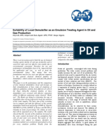 Suitability of Local Demulsifier As An Emulsion Treating Agent in Oil and Gas Production