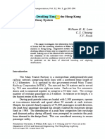 A Study of Train Dwelling Time at The Hong Kong Mass Transit Railway System