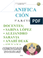 Planificación Anual de 5°