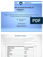 Introduction of KOSOVA Social Security