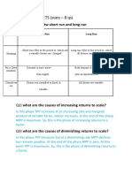 ECO WORKSHEETS (Stats - 8 QS) : Q1) Distinguish BTW Short Run and Long Run