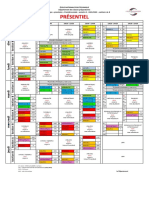 Emploi Du Temps Première Année - Version Présentielle Et Distancielle 2021 - 2022 - Semestre II