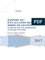 Rapport 2017 Gestion Parkings