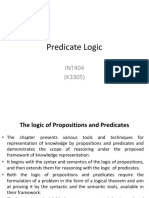 Predicate Logic: INT404 (K3305)