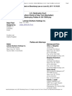 Lehman Bankruptcy Docket