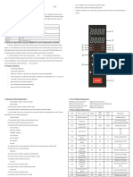 Operation Manual: 1. Technical Specification