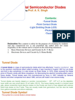 Some Special Semiconductor Diodes: Prof. A. K. Singh