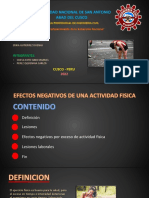 Efectos Negativos de La Actividad Fisica