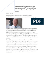 El Enfoque Peruanos Hacia El Tratamiento de Las Articulaciones