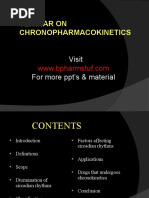 Seminar On Chronopharmacokinetics: Visit For More Ppt's & Material