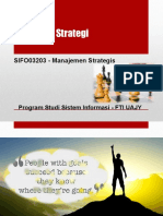 Materi 5: Tipe-Tipe Strategi: SIFO03203 - Manajemen Strategis