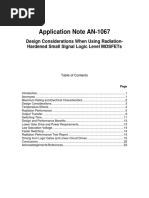 Design Considerations When Using Radiation-Hardened Small Signal Logic Level MOSFETs International Rectifier An1067